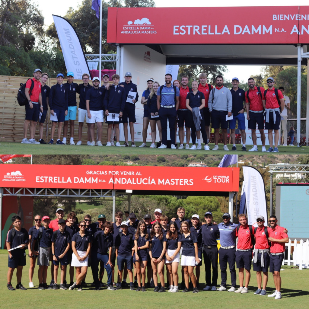 Triple A Elite and Junior Students attend the Estrella Damm N.A. Andalucía Masters - Round 1