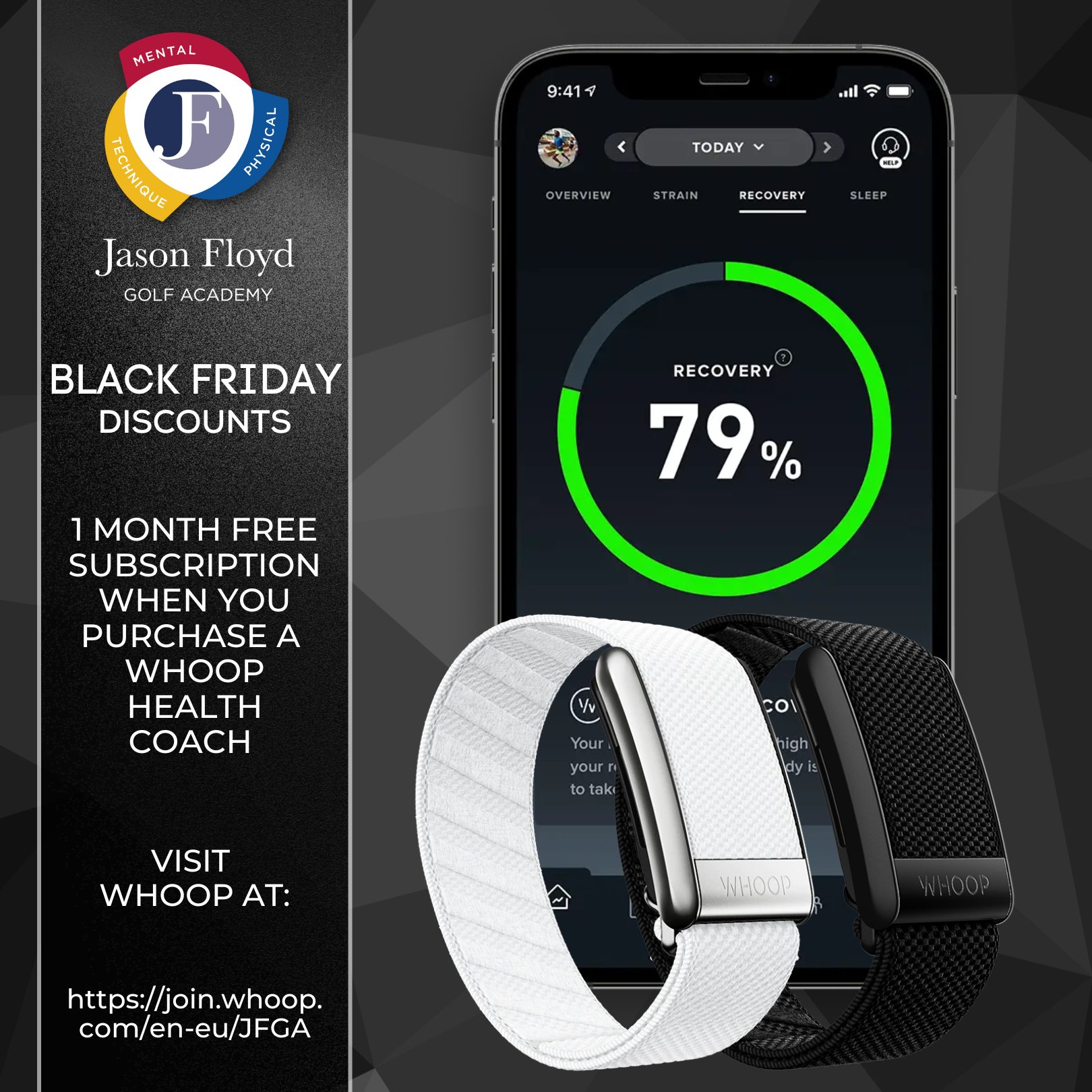 1 Month Free With WHOOP - Jason Floyd Golf Academy