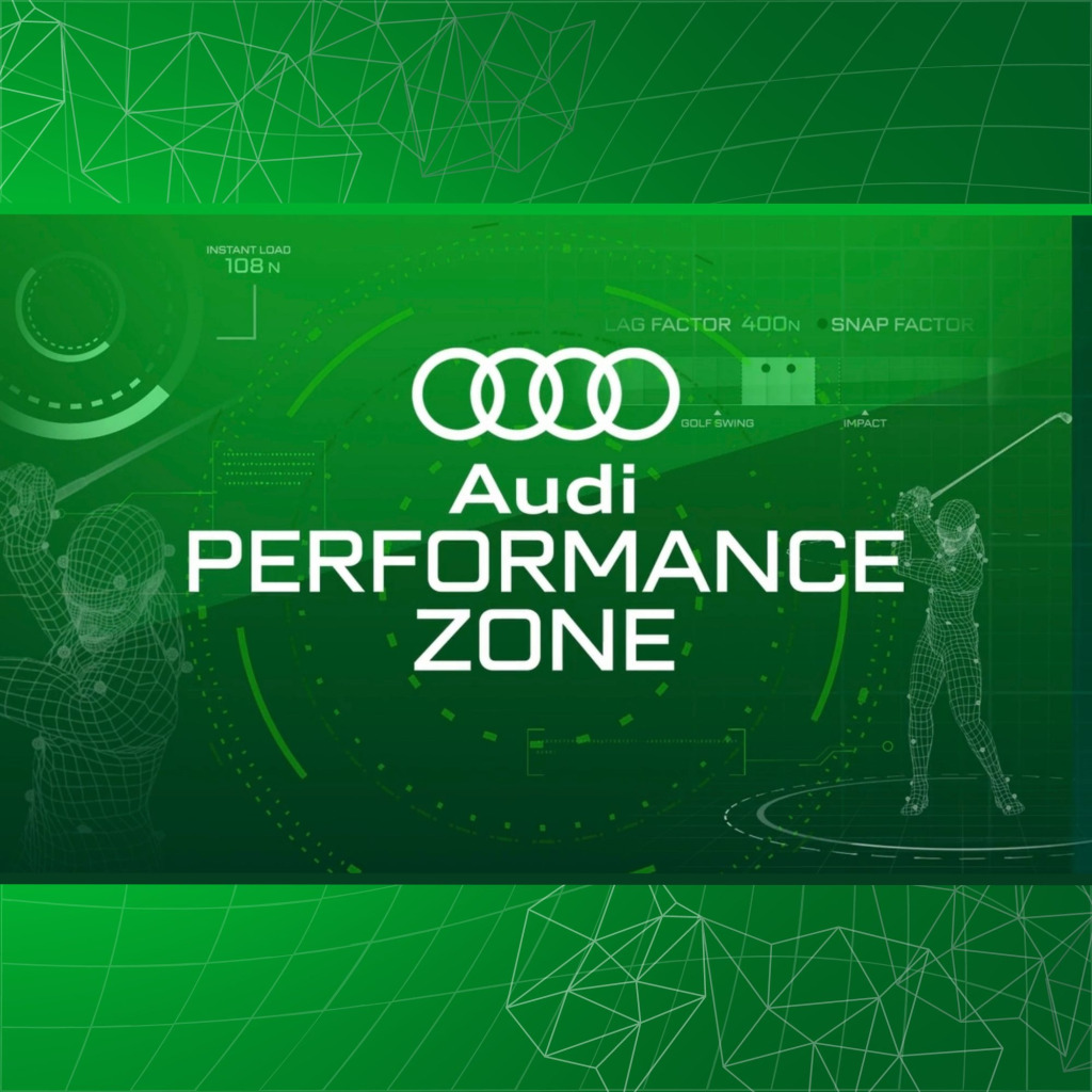 Jason Floyd of the Jason Floyd Golf Academy introduces the Audi Performance Zone, which provides insight into the techniques of professional golfers in order to help viewers improve their own performance.