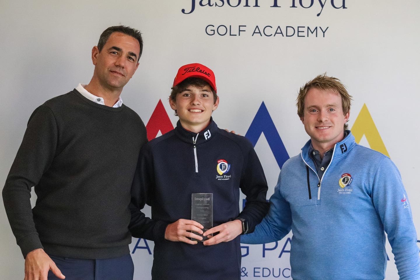 Alex Swoboda - Winner of the boys category of the Inspired Schools Team Championship - pictured at the Jason Floyd Golf Academy