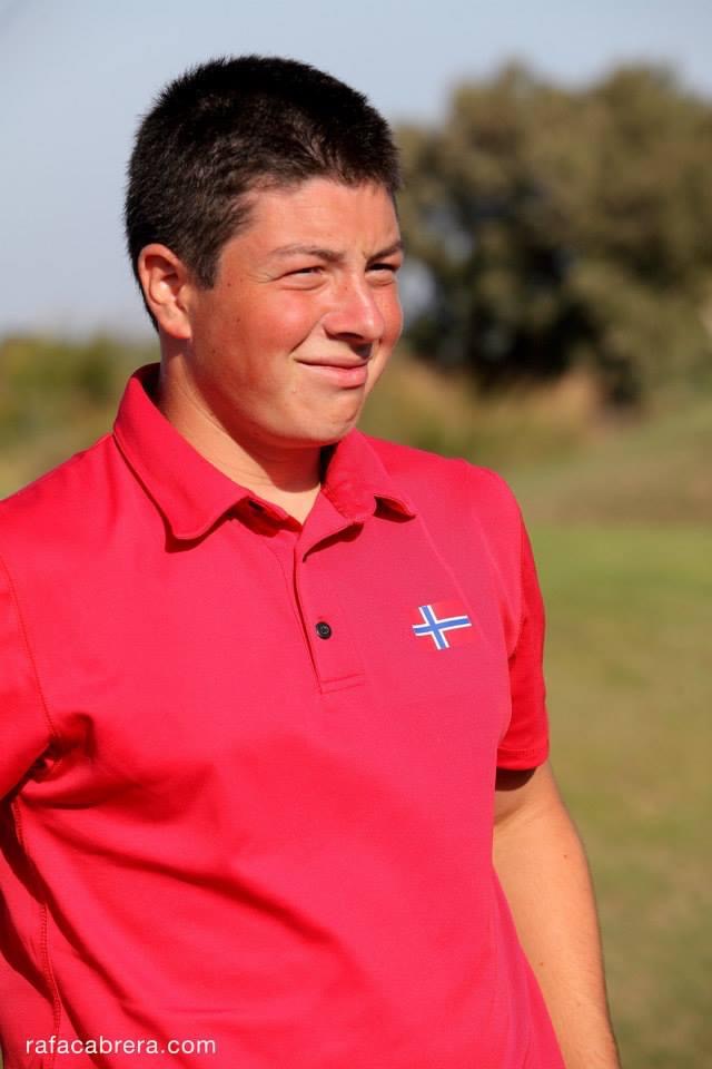 Viktor Hovland photographed at the 2014 Triple A World Junior Golf Series.